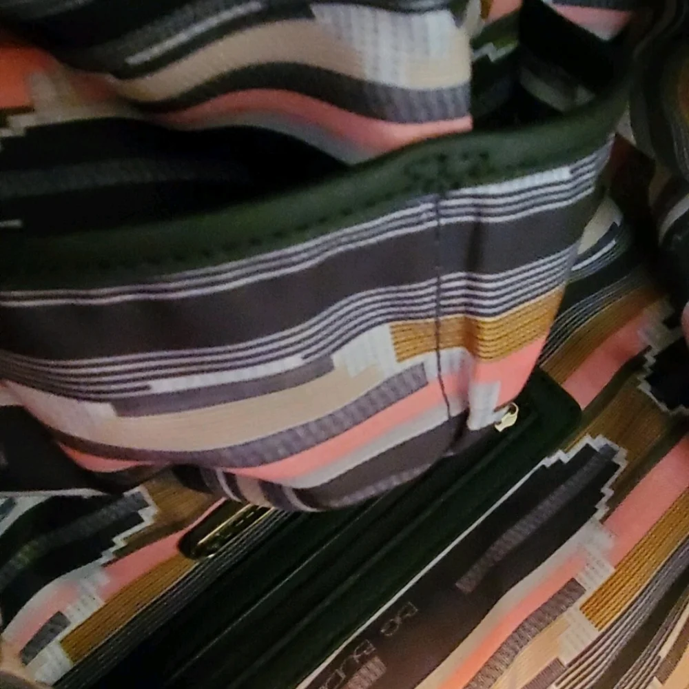 Big Buddha Black and Gray Patterned Tote - Picture 11 of 11